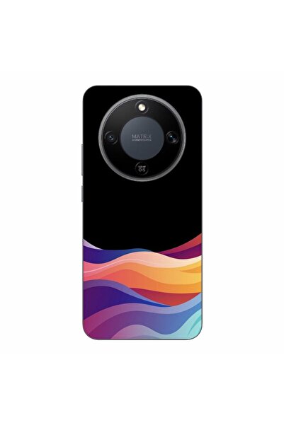 OEM Husa compatibila cu Honor Magic8 Lite Silicon Gel Tpu Model Neon Waves
