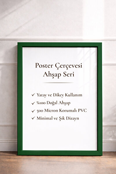 Nuvori 50 x 70 Ahşap Boş Çerçeve - Uzun Ömürlü İstenilen ölçüde YATAY ve DİKE...