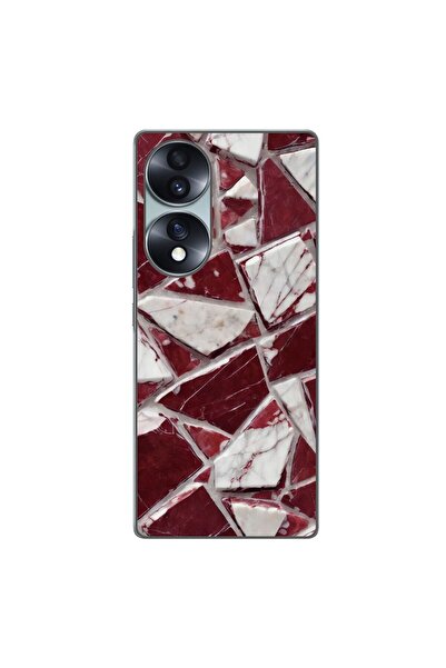 OEM Husa compatibila cu Honor 70 Silicon Gel Tpu Model Broken Glass Red Blood