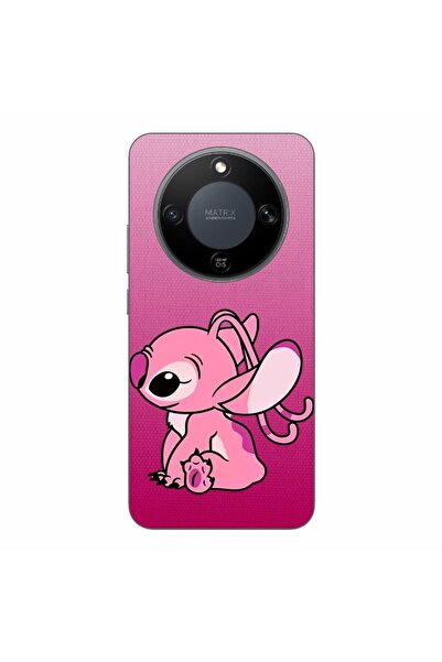 OEM Калъф за Honor Magic8 Lite от силиконов гел TPU, с шарка  "Стич Ангел " в...