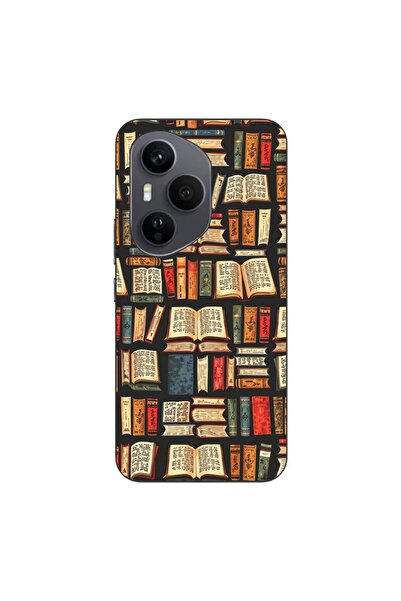 OEM Калъф, съвместим с Honor 400 Pro, силиконов гел TPU, с десен на книги