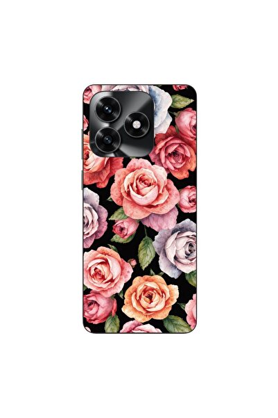 OEM Husa compatibila cu Honor X5c Plus Silicon Gel Tpu Model Colorfull Roses ...