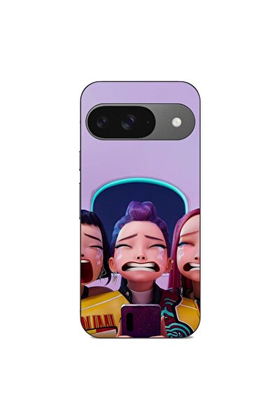 OEM Husa compatibila cu Google Pixel 9 Silicon Gel Tpu Model KPop Demon Hunte...