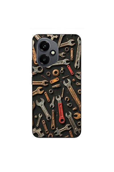 OEM Husa compatibila cu Honor 400 Silicon Gel Tpu Model Mechanic Tools Pattern