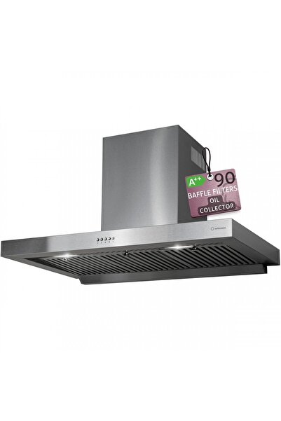 Turbionaire Hota de perete Chef 90 Wall Pro, Motor brushless 800 mc/h, Clasa ...