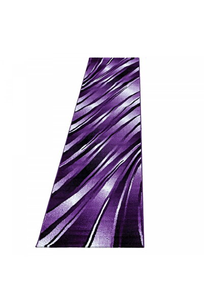 AYYILDIZ Covor modern, Parma Dungi, 80 x 300 cm, Violet, Polipropilen, Oeko T...