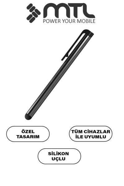 MTL Dokunmatik Tablet Kalemi Universal Silikon Uçlu Tablet Telefon Kalemi Çiz...