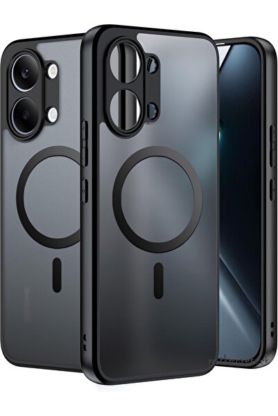 m.tk moveteck Xiaomi Poco X8 Pro Max Uyumlu Kılıf Kamera Çıkıntılı Magsafe Şa...