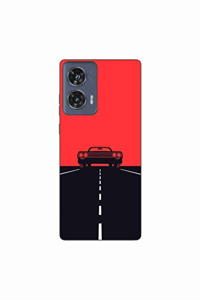 OEM Case compatible with Motorola Edge 50 Fusion Silicon Gel Tpu Model Red Sk...