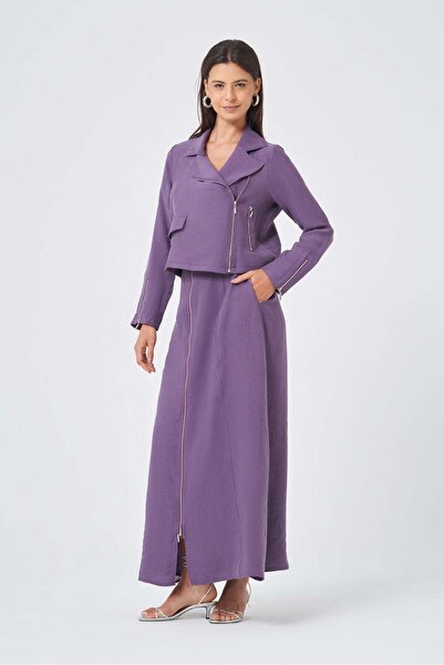 FTZ WOMEN Women's Begonia Skirt Suit Plum 31367