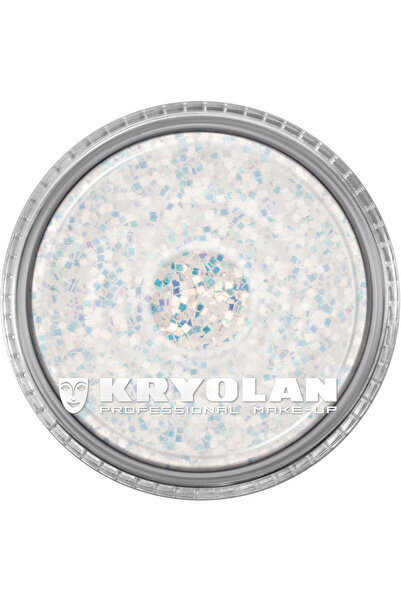 Kryolan Polyester Glimmer (PEARL WHITE) Coarse 4 gr