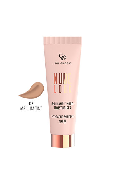 Golden Rose NUDE LOOK RADIANT TINTED MOISTURISER 02 MEDIUM TINT 32ML