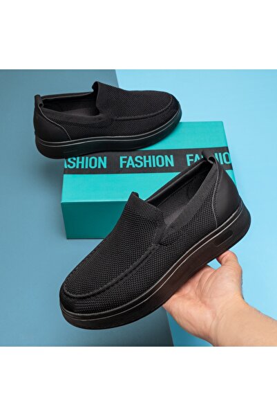 Modlet.ro Men's black low-sole espadrilles DAN3