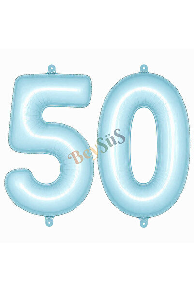 BeySüS 50 بالون فويلو باللون الأزرق (76 سم)