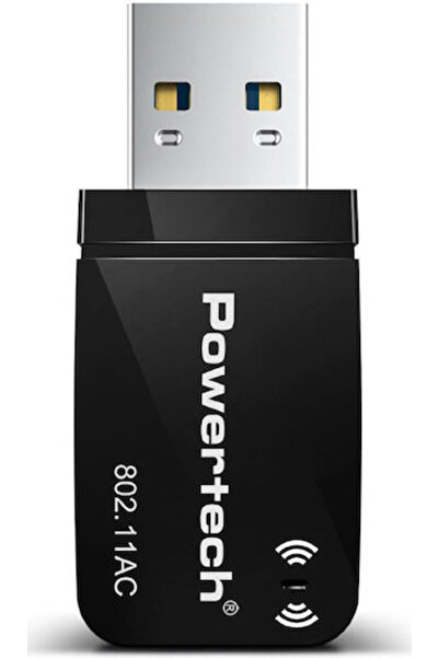 POWERTECH PT-1450 Προσαρμογέας Δικτύου USB με Ασύρματη Σύνδεση Wi-Fi 1300Mbps