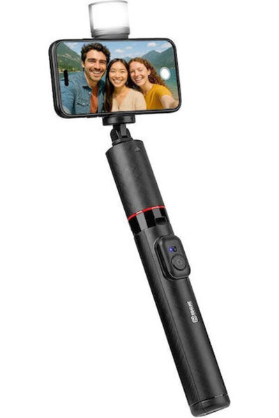 OBAL:ME Selfiepod Υψηλής Φωτεινότητας με Bluetooth Μαύρο OMSP03B