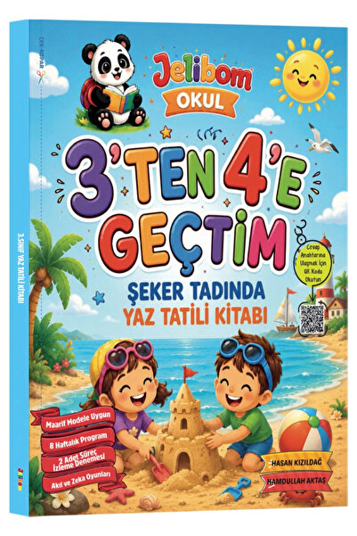 Kurul Yayıncılık 3'ten 4'e Geçtim Şeker Tadında Yaz Tatili Kitabı