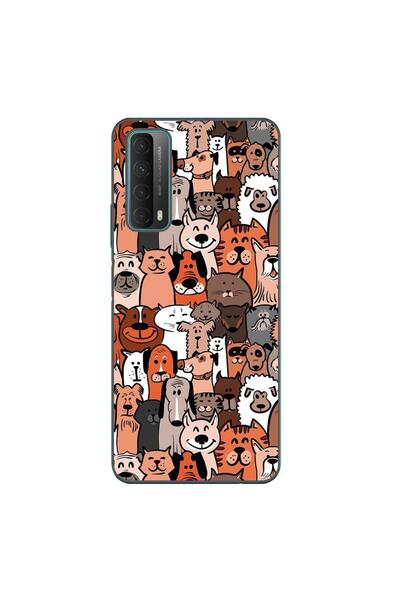 OEM Husa compatibila cu Huawei P Smart 2021 Silicon Gel Tpu Model Caini si Pi...