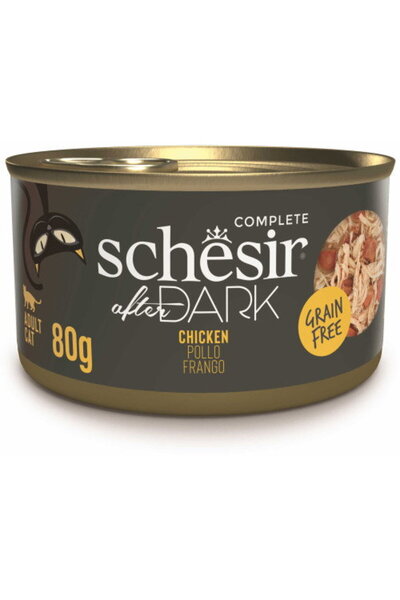 Schesir Conserva pentru pisici After Dark, supa cu Pui 80 gr
