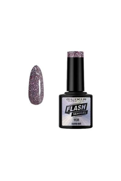 Elixir FLASH SEMI GEL (ΗΜΙΜΟΝΙΜΟ BΕΡΝΙΚΙ) - 1131 (Silver-colored REF) 8ML