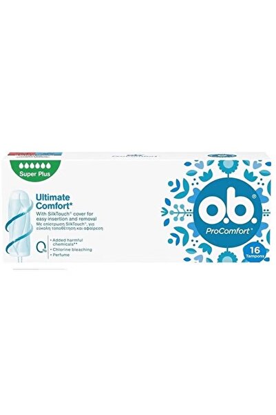 O.B ProComfort فوط صحية، برو كومفورت، سوبر بلس، عبوة تحتوي على 16 فوطة صحية