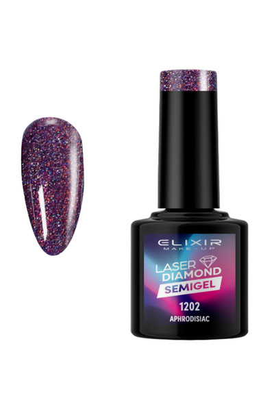 Elixir LASER DIAMOND SEMI GEL (ΗΜΙΜΟΝΙΜΟ BΕΡΝΙΚΙ) - 1202 (APHRODISIAC) 8ML