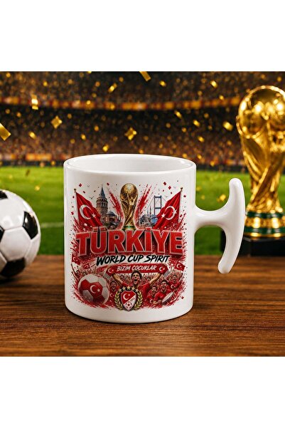 Bk Gift كأس تركيا التذكاري بتصميم كأس العالم لكرة القدم - 9 قلوب واحدة تجسد ر...