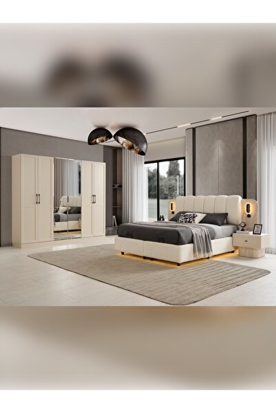 %100 MDF HEYBELİ YATAK ODASI TAKIMI
