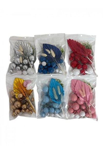 OEM Decorative Toppers Plastic Balls With Silver Ribbon And Paper Fans