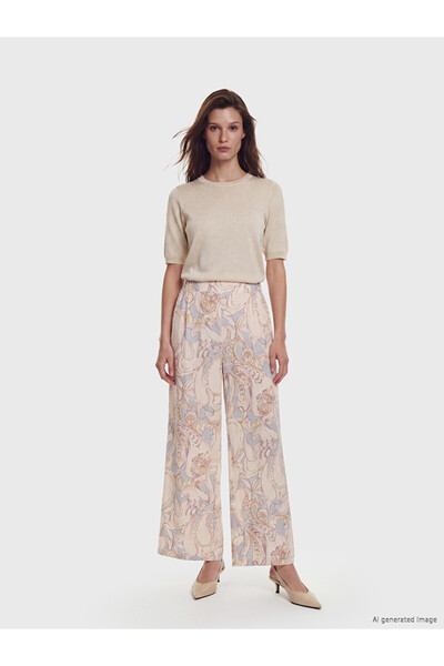 LC Waikiki Esvab • Modern & Distinctive Embroidered Women's Trousers with Wai...