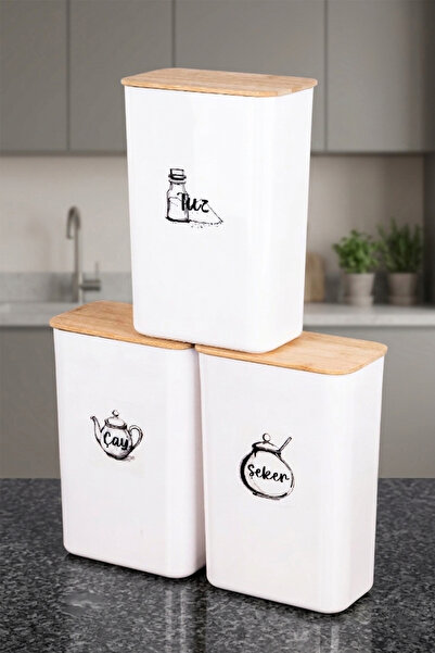 Minya Home 3-Piece Storage Container Set Bamboo Vacuum Lid Storage Container ...
