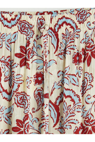 LC Waikiki Texx Store Quality Patterned Layered Skirt with Elastic Waist