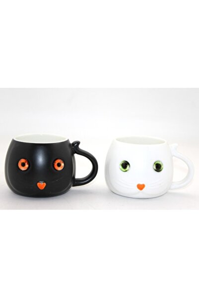 coco shopier Porcelain Cat Mug Cup