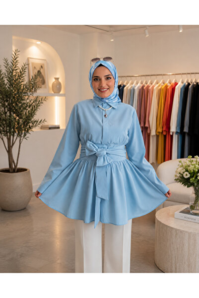 Lior Design Fiyonk Detaylı İspanyol Kol Gömlek