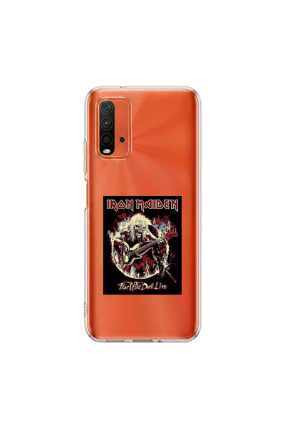 PPKin حافظة شفافة متوافقة مع Redmi 9T مصنوعة من المعدن بتصميم 4