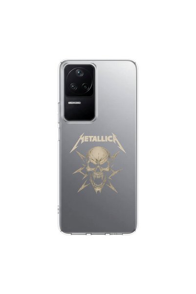 PPKin Poco F4 Compatible Metal 8 Design Transparent Case
