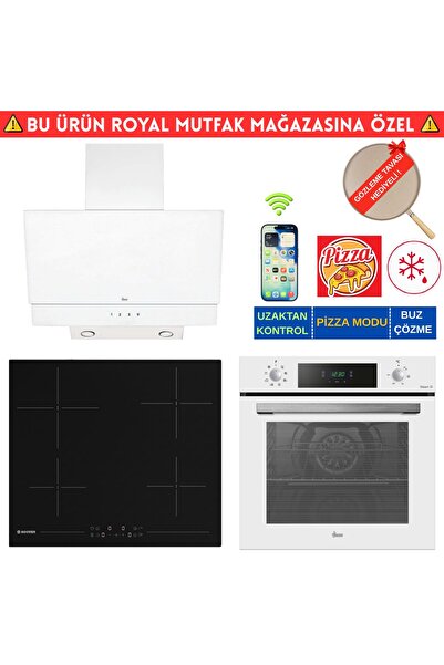 Hoover Napoli Telefon Bağlantılı Elektr. Vitro. Beyaz Ankastre Set (HO3158W+ ...