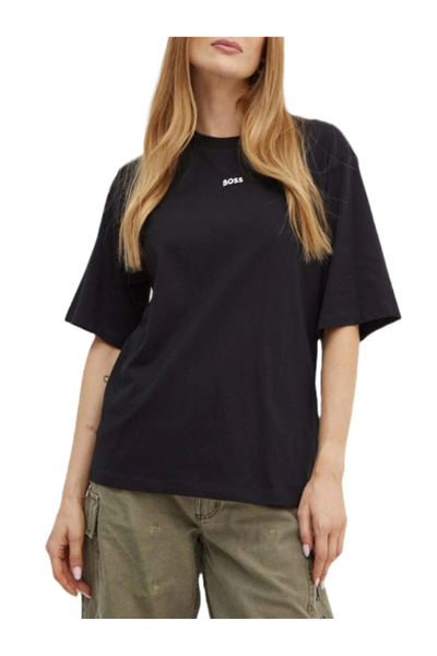 BOSS Γυναικείο C_Enis Small Logo T-Shirt Μαύρο 50523256-001