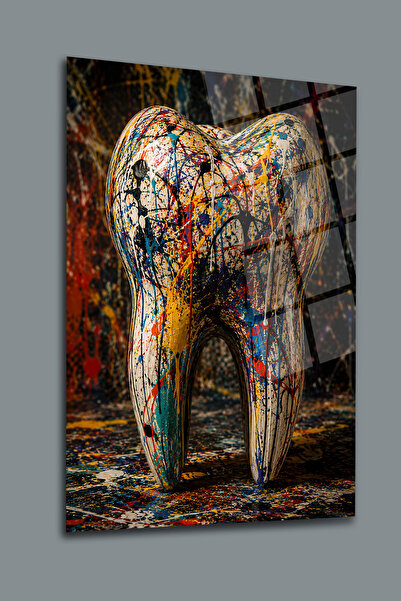 glassartdesign Tabloul de sticlă dentară-4 Tabloul Poliklinikii Dentare