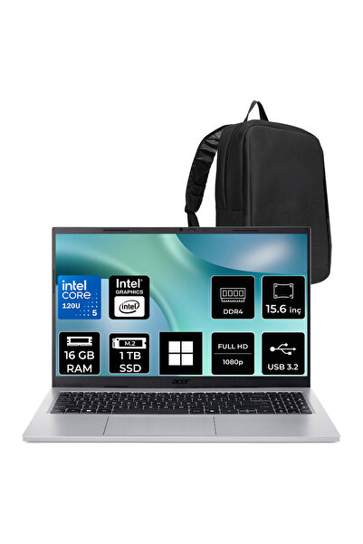 ACER Aspire Go Core 5 120U 16GB 512GB SSD 15.6" FHD 60Hz W11H Dizüstü Bilgisayar