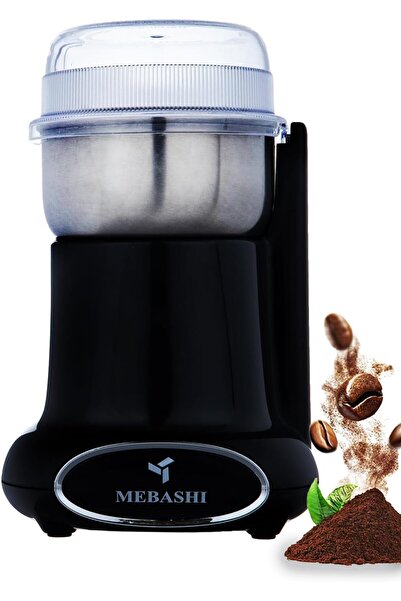 MEBASHI Coffee Grinder - 50g Capacity, Stainless Steel Bowl, Overheat Protect...