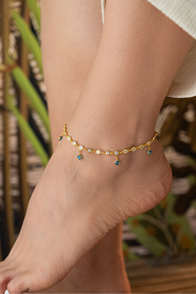 beonejewelry 925 Ayar Gümüş Nazarlı Suyolu Halhal