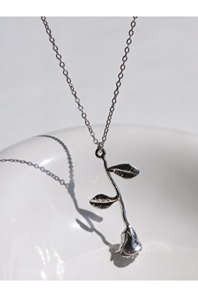 Reorah Collection Minimalist Romantic Reverse Rose Necklace