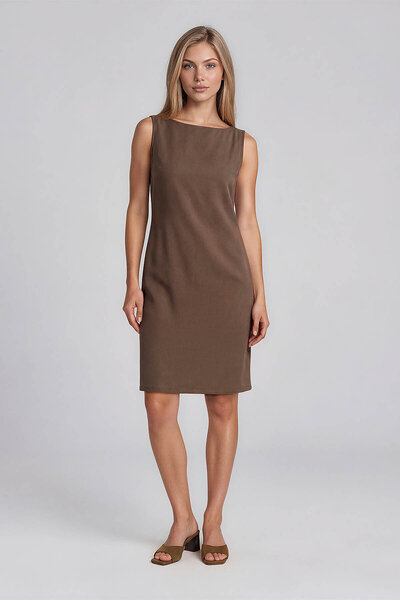 Vitrin Zero Sleeve Midi Dress