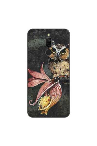 OEM Case compatible with Xiaomi Redmi 8 Silicone Gel Tpu Pattern Owl Painted