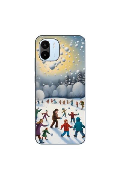 OEM Калъф, съвместим с Xiaomi Redmi A1, силиконов гел TPU, с десен  "Деца, иг...