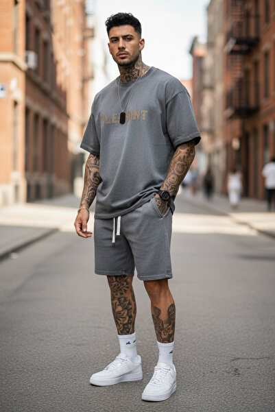 dehaine Summer set for men, t-shirt + shorts, men's short tracksuit M21