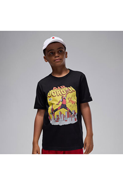 JORDAN تي شيرت أسود للأطفال من Kids Jdb Comic Slam - 95F315-023