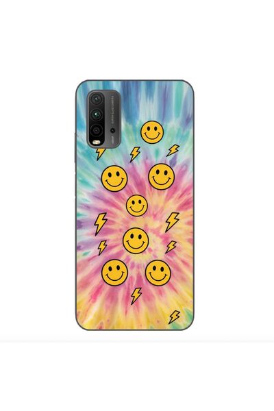 OEM Case compatible with Xiaomi Redmi 9T Silicone Gel Tpu Pattern Retro Smile...
