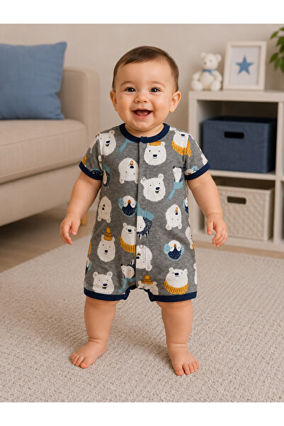 greenmoss 100% Cotton Cute Characters Series Summer Baby Romper